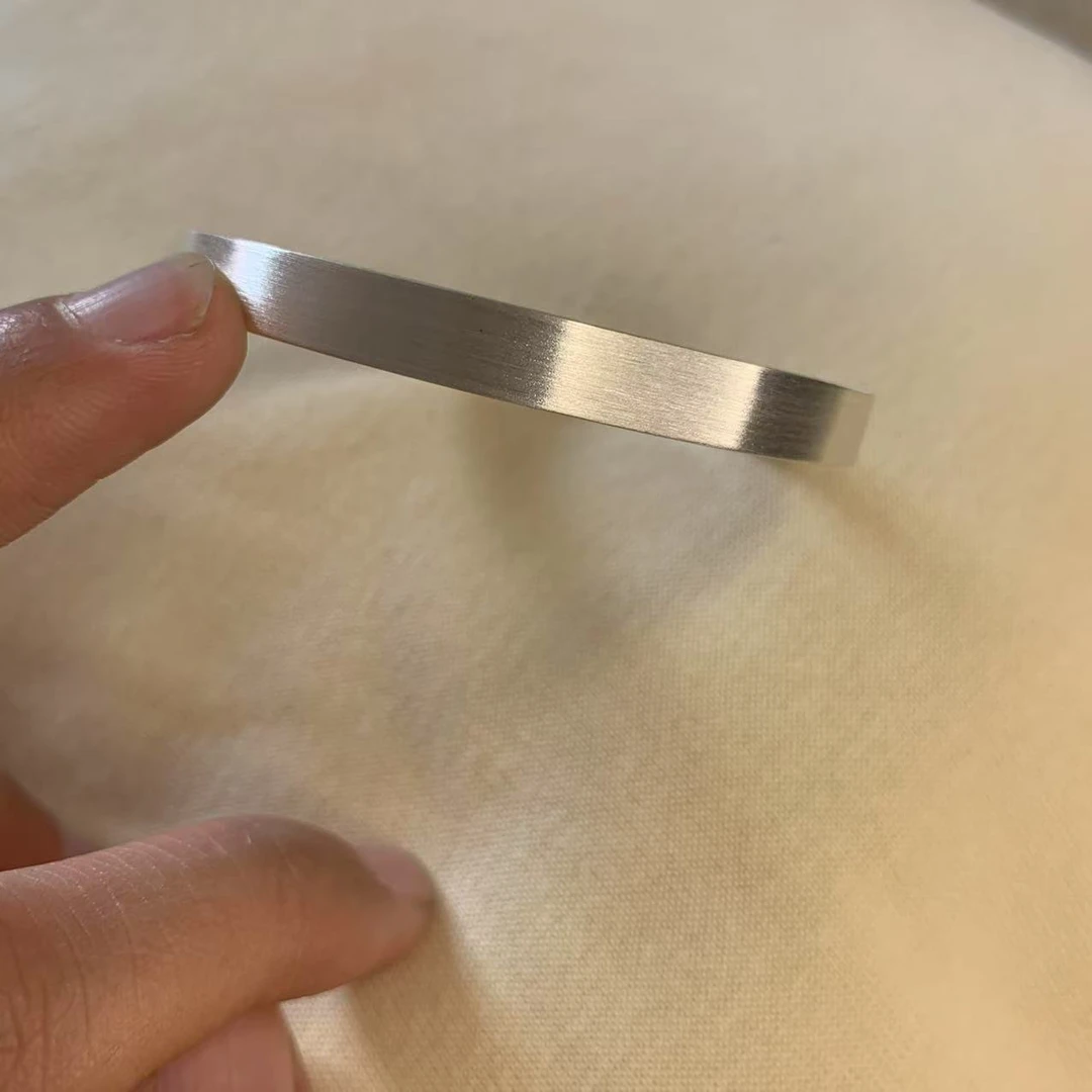 足银手镯 时尚百搭足银沙面方形手镯，夏季汉服少女必备