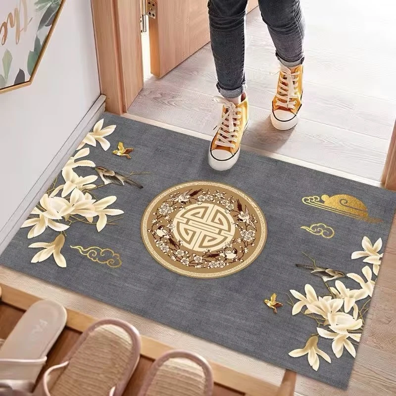 X136-7【80*120cm】硅藻泥入户门垫进门地垫门口玄关防滑免洗地毯