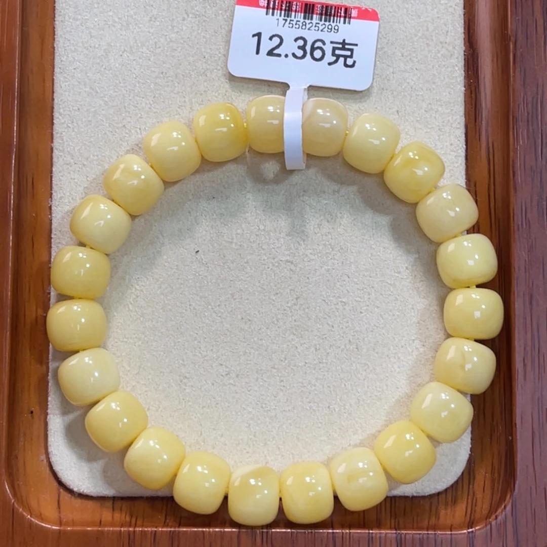 未镶嵌蜜蜡手链蜜蜡