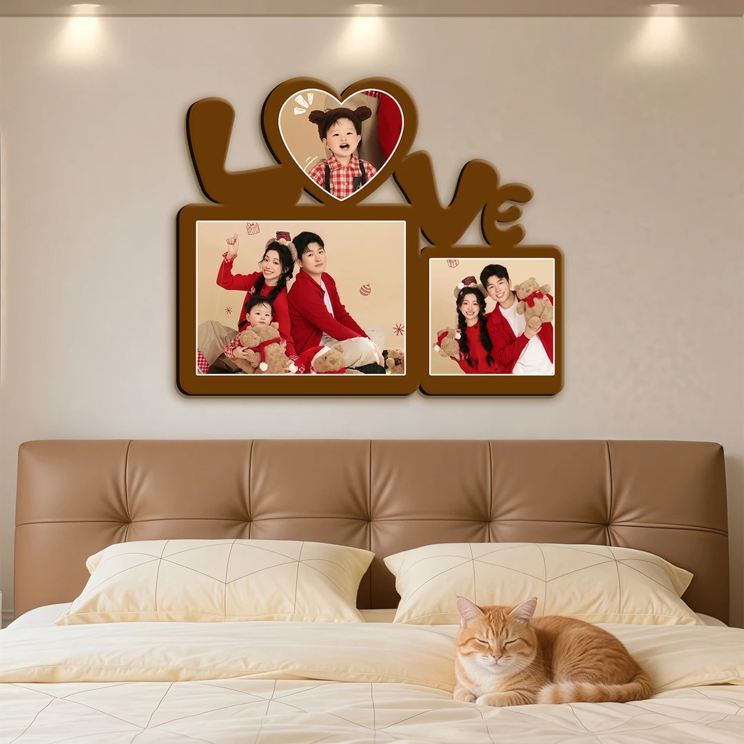 【挂墙LOVE】造型相框照片定制高级感水晶挂画洗相片冲印洗照片做