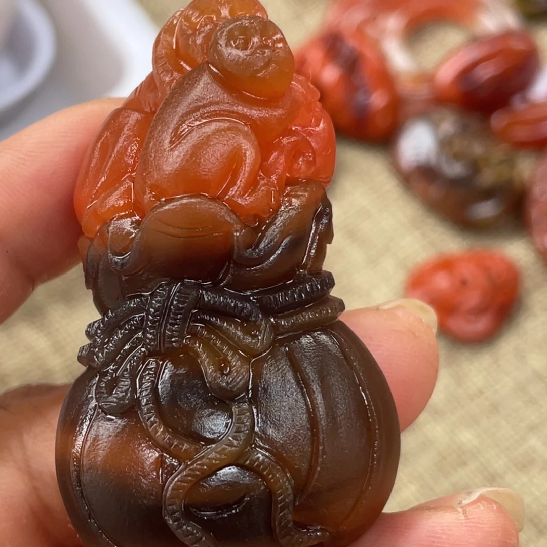 吊坠(不含链)未镶嵌南红玛瑙