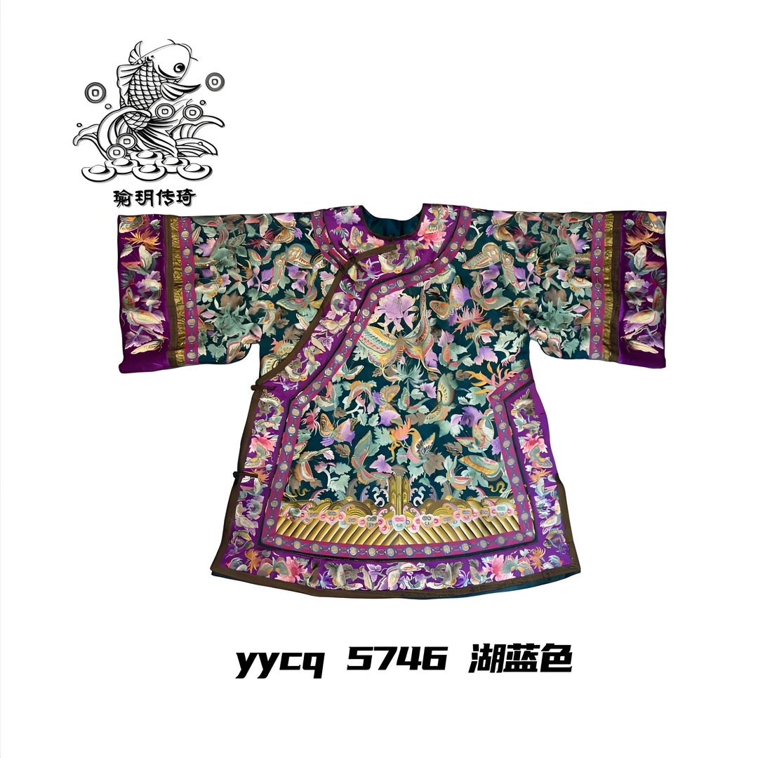 瑜玥传琦原创香云纱百蝶斜襟重工盘金国风上衣