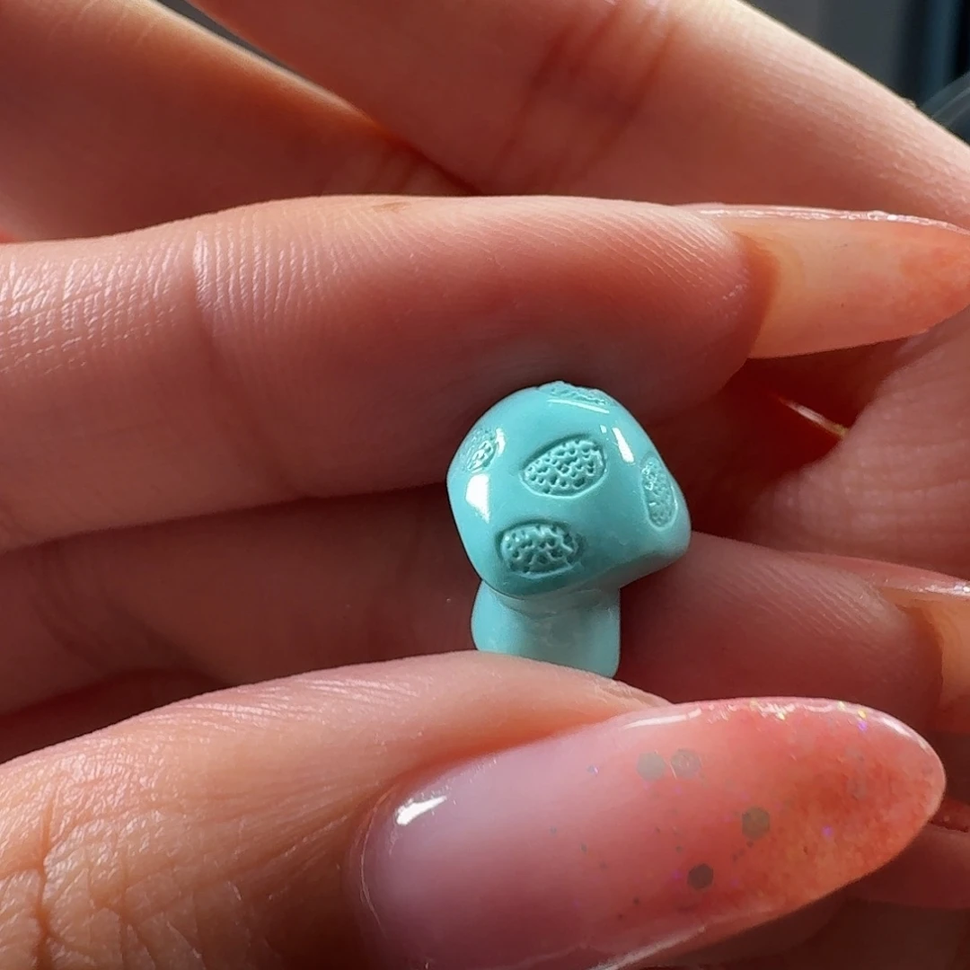 绿松石未镶嵌吊坠(不含链)小蘑菇