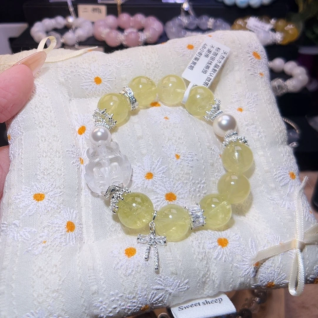 合金手链水晶黄啊塞