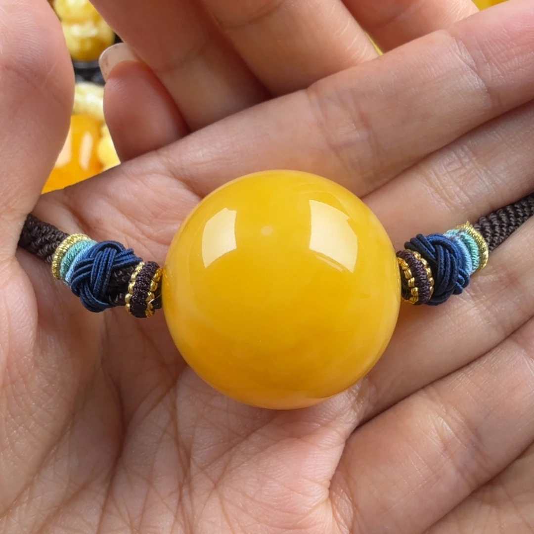 琥珀未镶嵌颈饰纯天然琥珀蜜蜡无优化