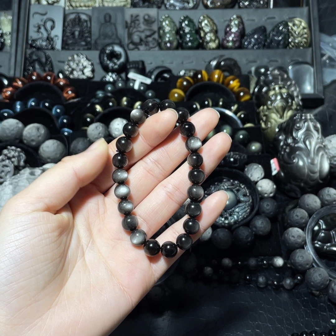 用***跑黑曜岩未镶嵌珠宝奇石