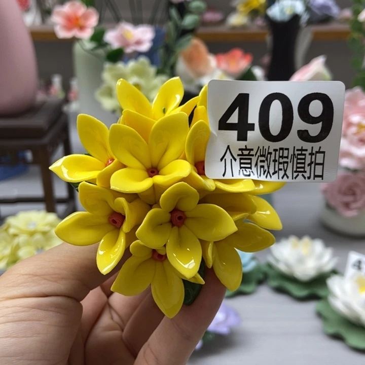陶瓷手工制作陶瓷花