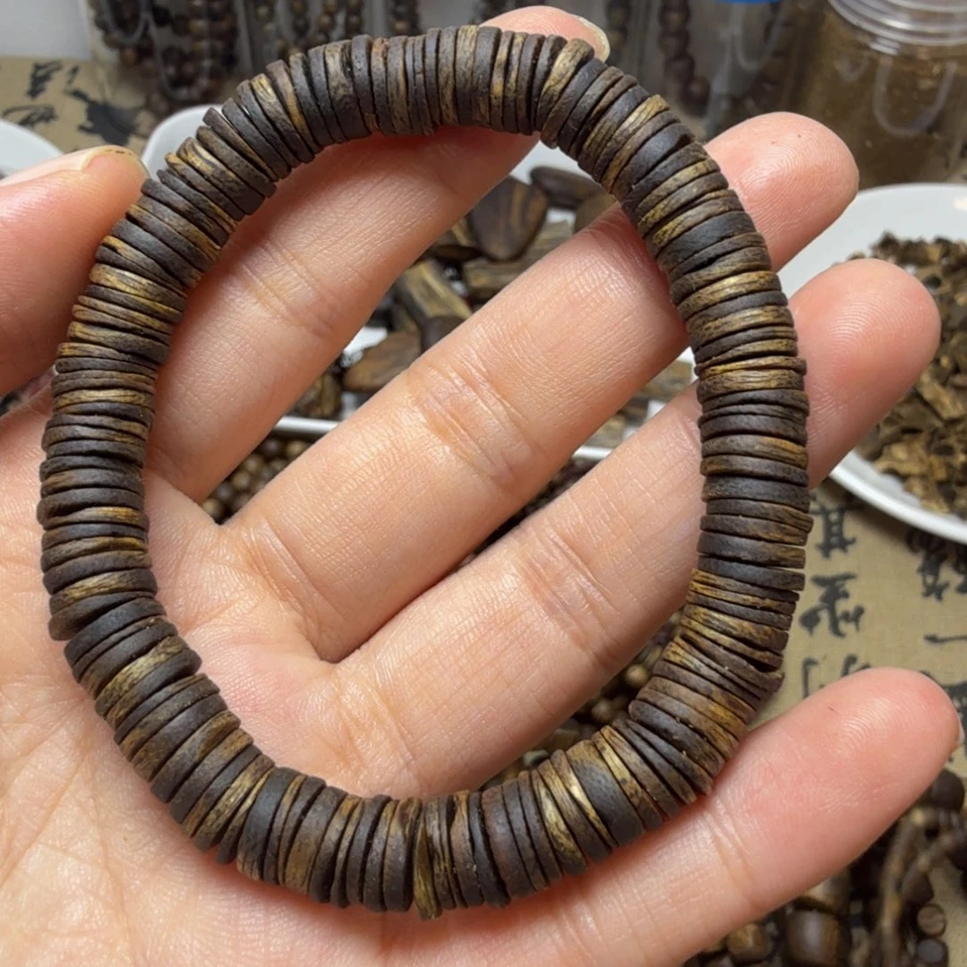 沉香碎屑沉香卡8沉水片片珠
