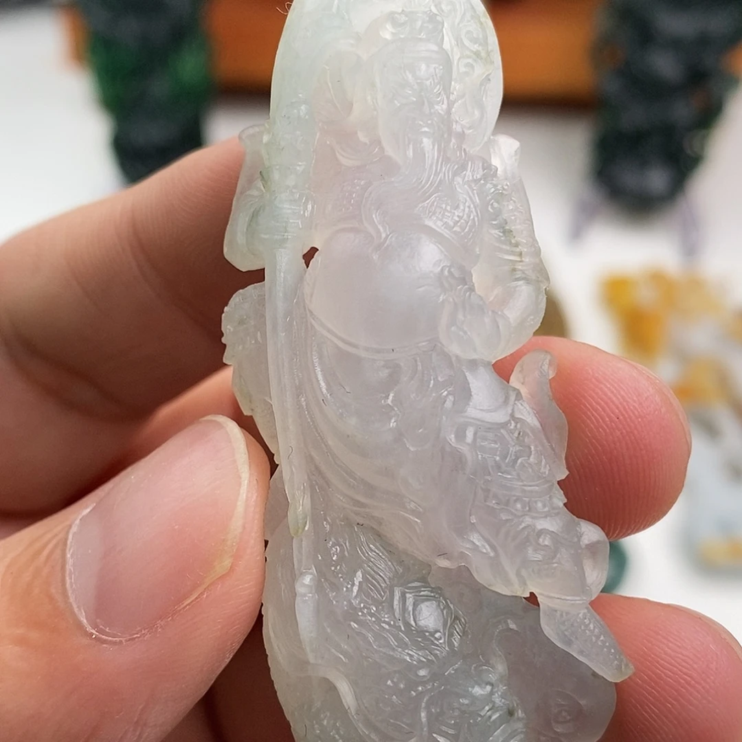 定制翡翠未镶嵌黄二爷