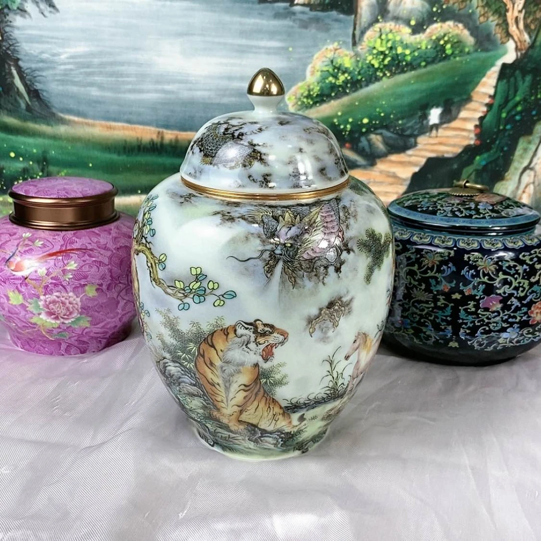 【闪购商品】瓷片陶瓷茶叶罐密封罐