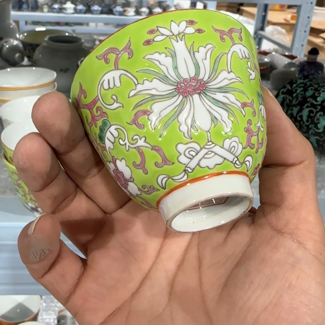 瓷片摆件手绘瓷器全部处理