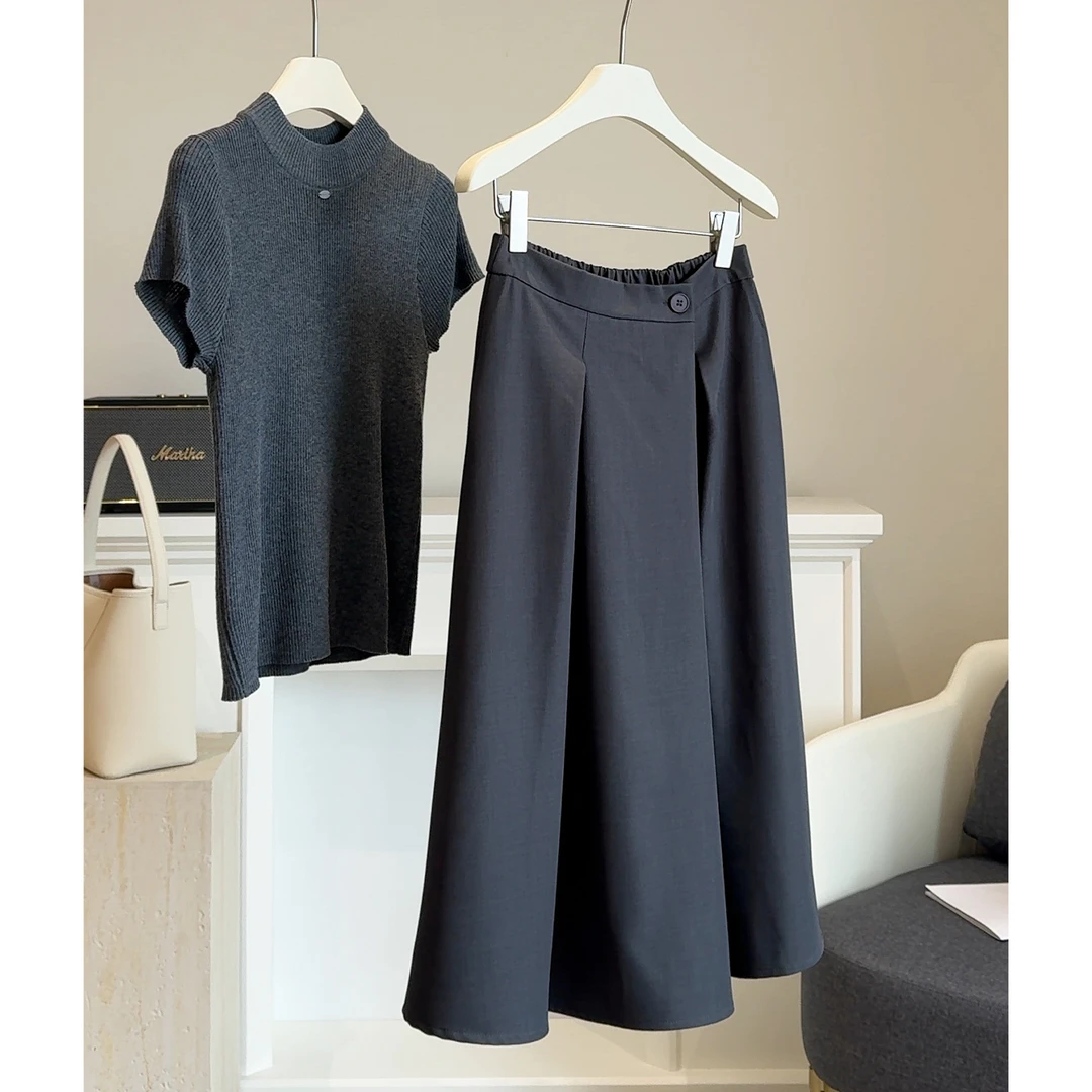 时尚百搭显瘦气质高腰休闲垂感设计感女装半身裙 2025年秋季新款