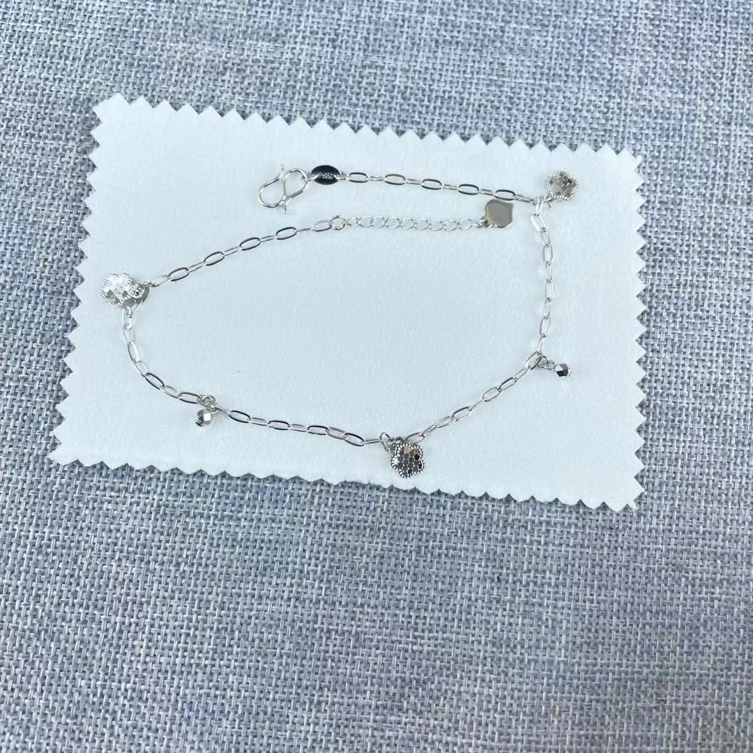 PT950铂金脚链  鱼鳞花形 气质百搭 长约22+2cm S 51610