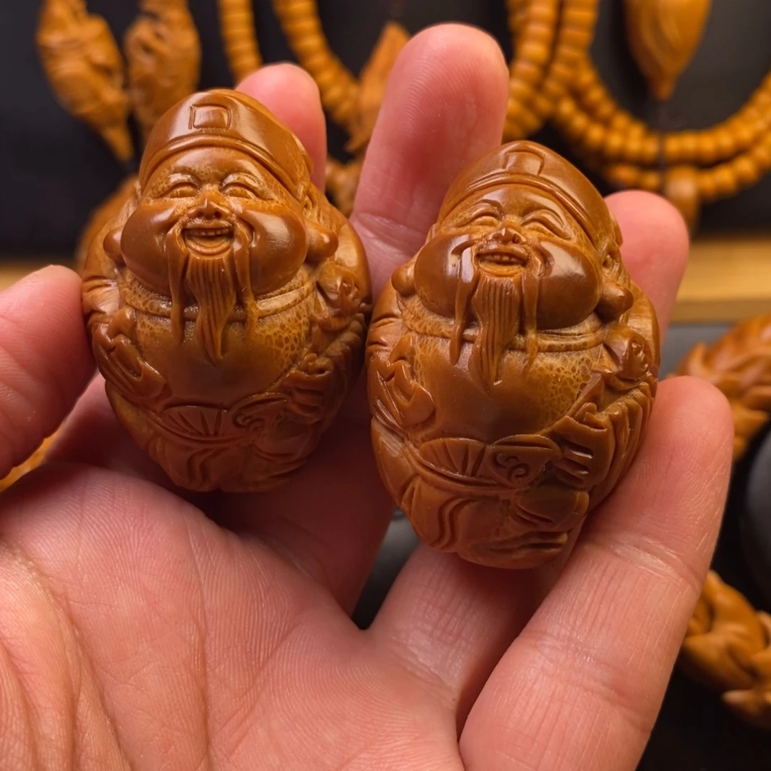 橄榄核手串财神手球