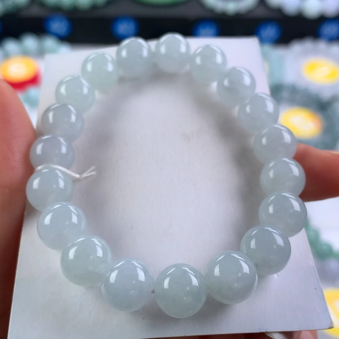公***工翡翠未镶嵌手链卡10.3