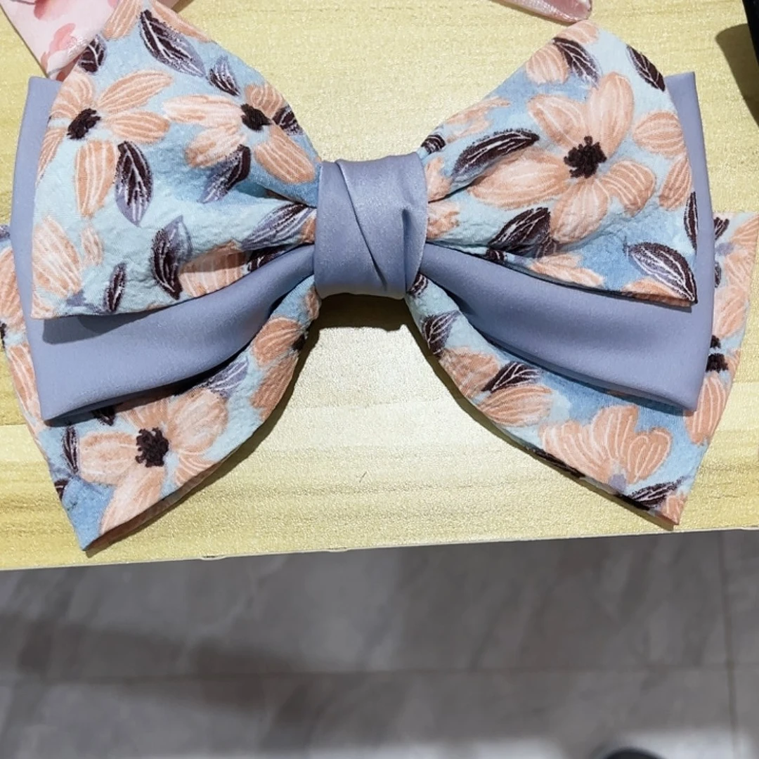 铁合金布艺蝴蝶结发夹