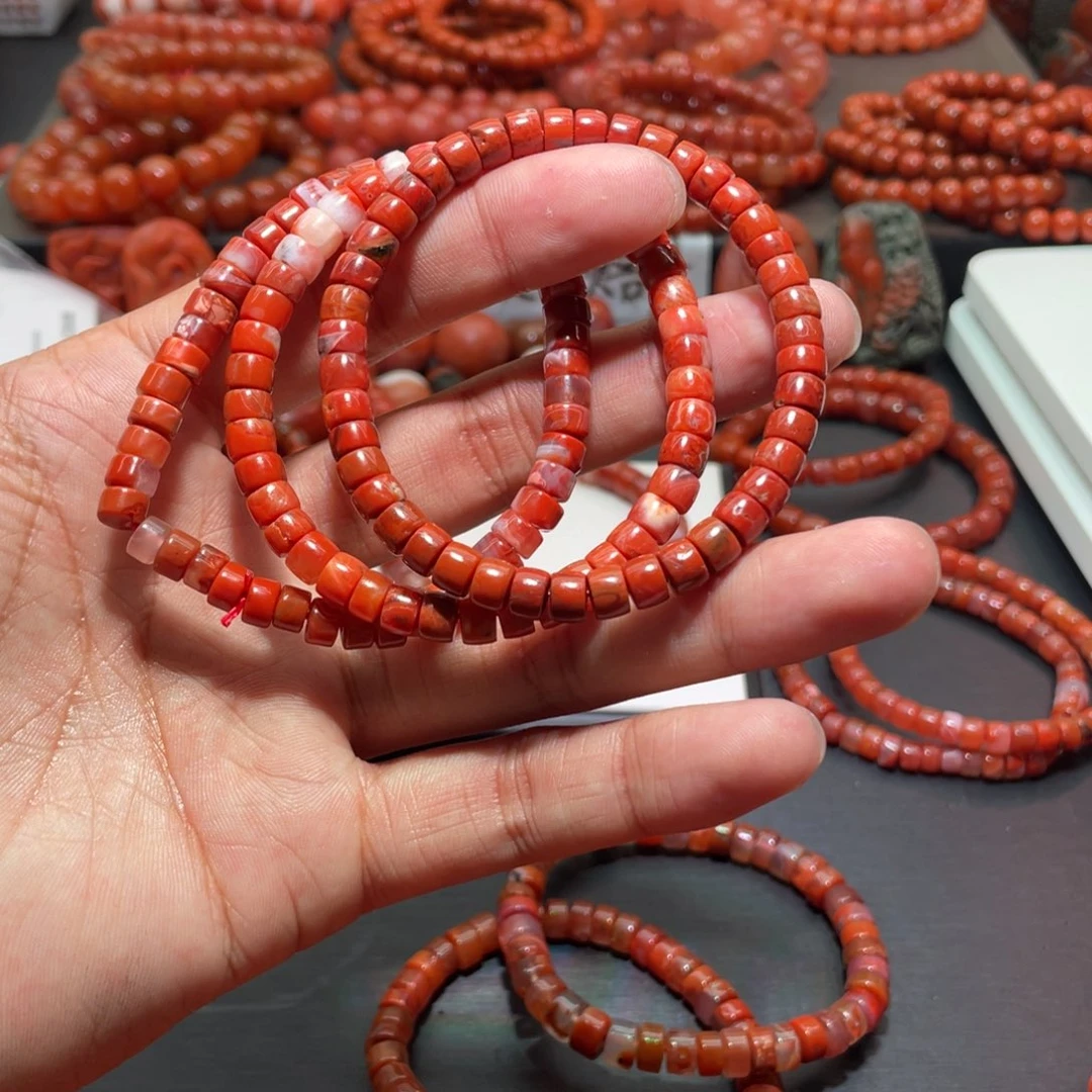 南红玛瑙手链未镶嵌莉**酱