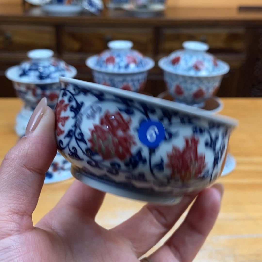 手绘现代茶具非古董