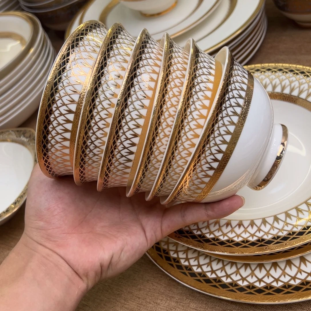 瓷片4.75寸米饭碗六个一单打包价