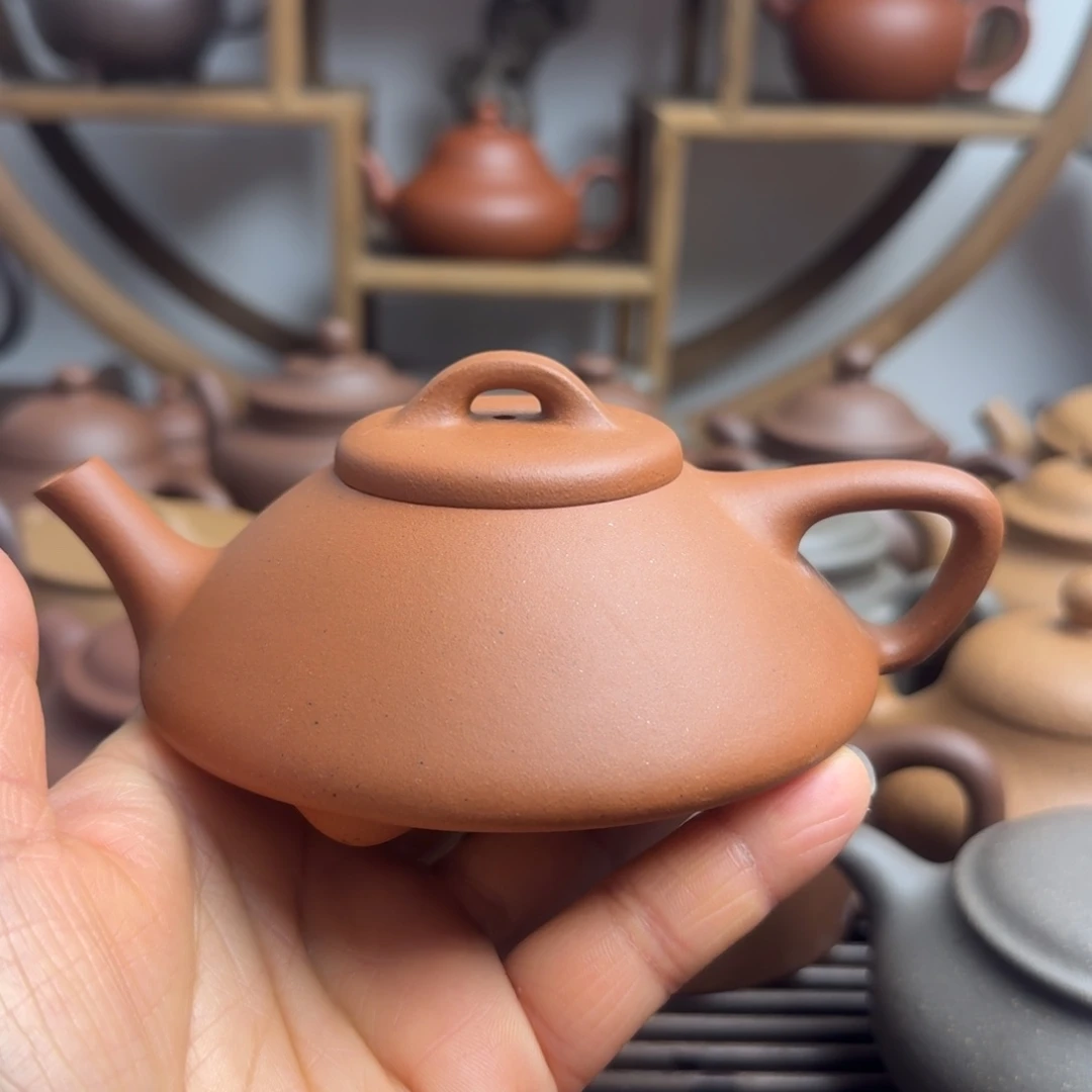 茶壶紫砂170cc禾瓢黄龙山红泥