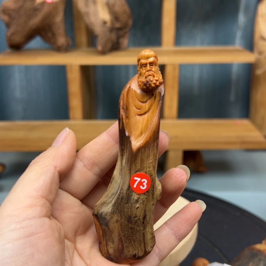 小***翰木崖柏木摆件手把件，