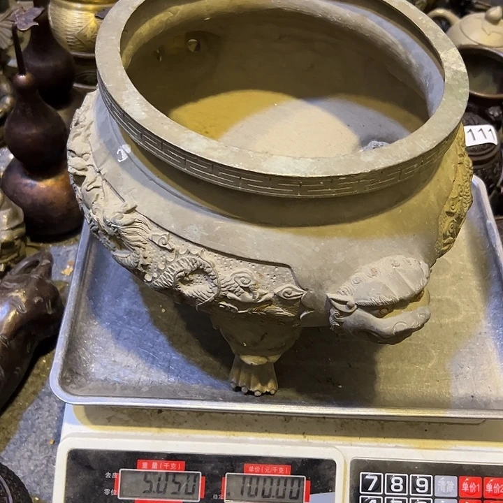 天***安黄铜摆件，文房工艺品摆件