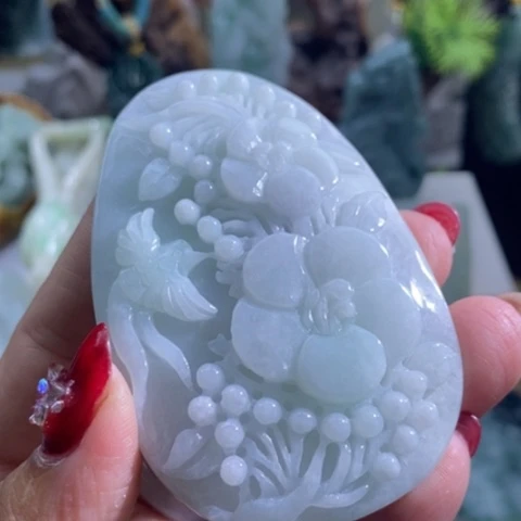 【闪购商品】颈饰未镶嵌翡翠喜上