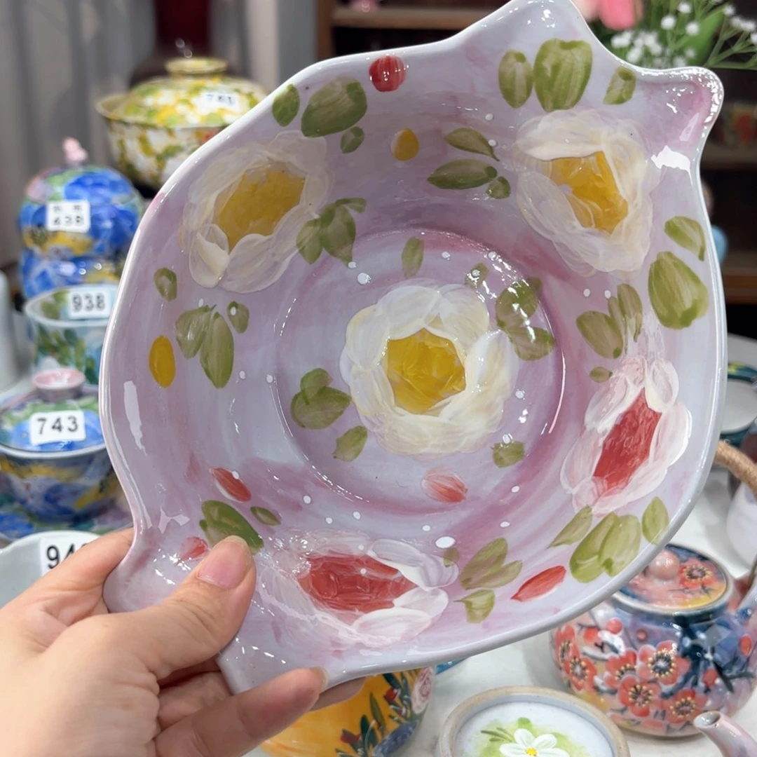 景德镇手绘高温釉下彩陶瓷茶具