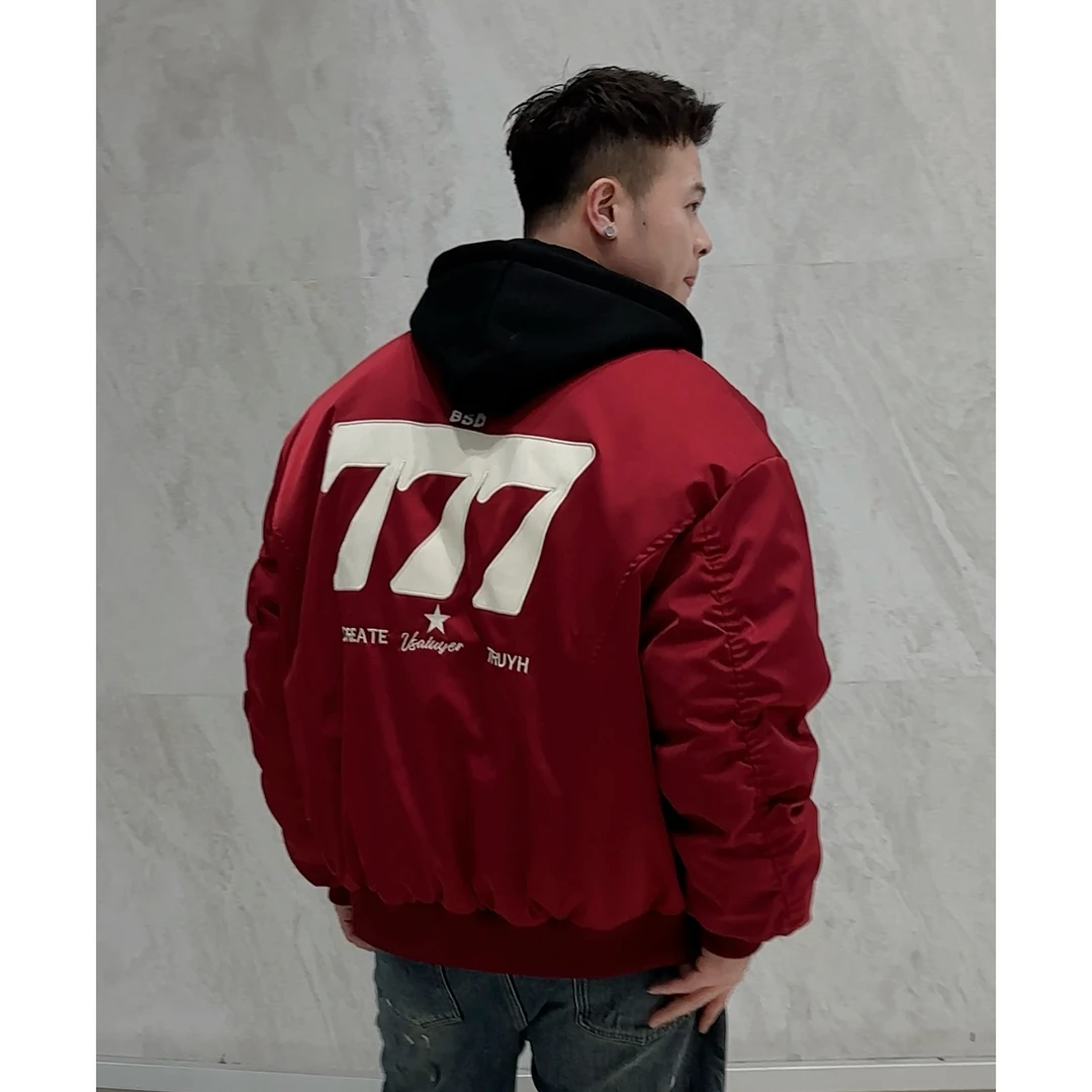 【幸运7星】冬季羽绒外套帽子可拆卸百搭高街潮牌情侣好物爆款外套