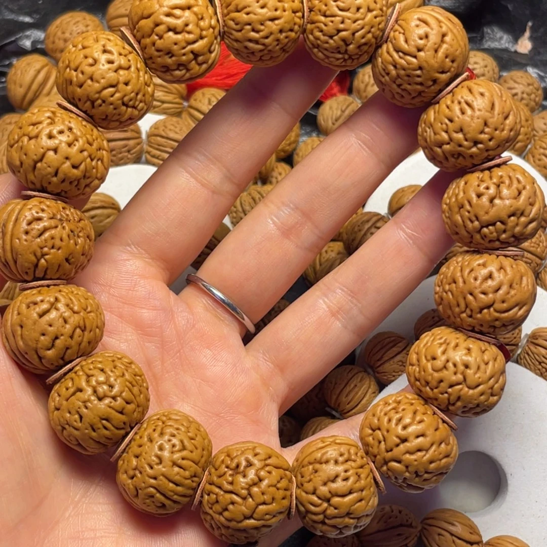 吊坠桃核桃核手串21+磨盘