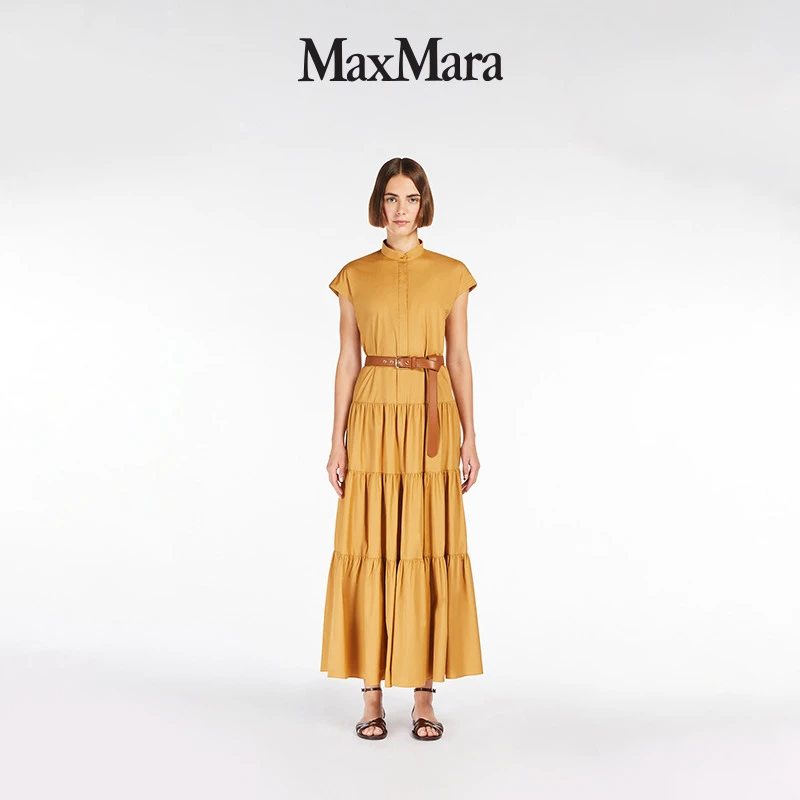 MaxMara2025早春新品女装无袖衬衫连衣裙6221105206