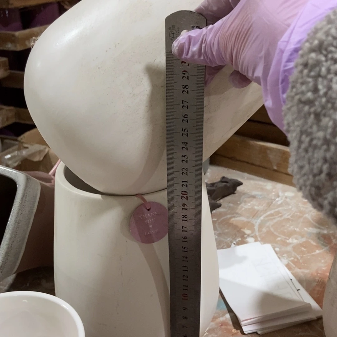 红陶脏脏高温陶瓷花盆