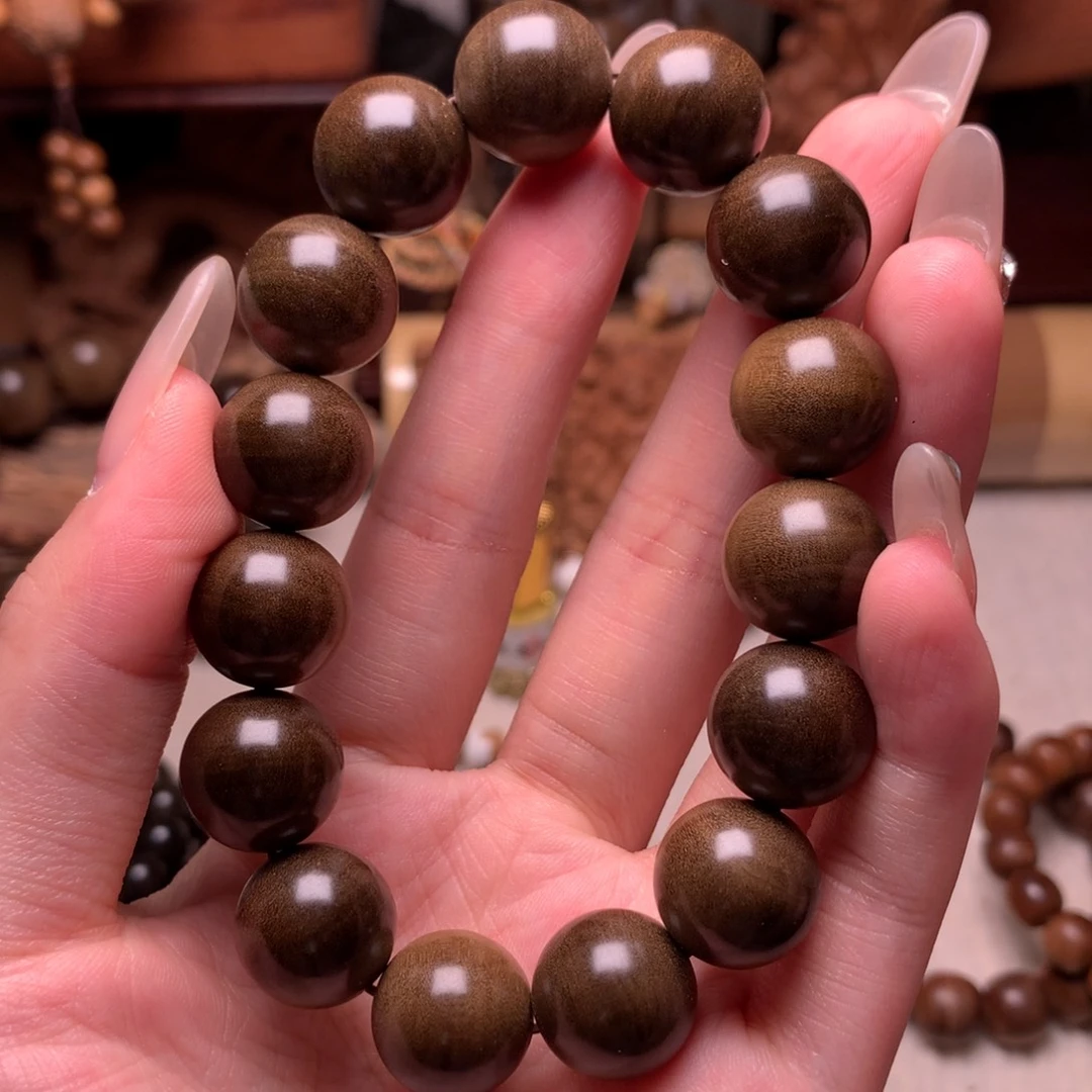 檀香木手串/手链老山檀香1.5阴沉黑肉