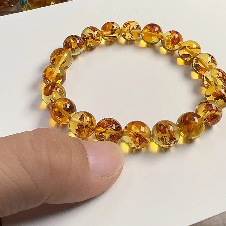 琥珀（花珀）未镶嵌项圈