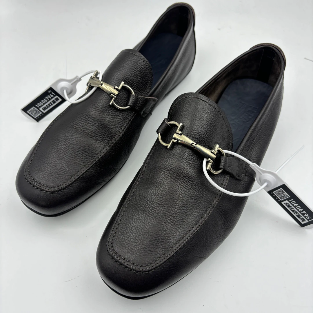 95新 FERRAGAMO/菲拉格慕 42.5码/菲拉格慕乐福鞋/无盒