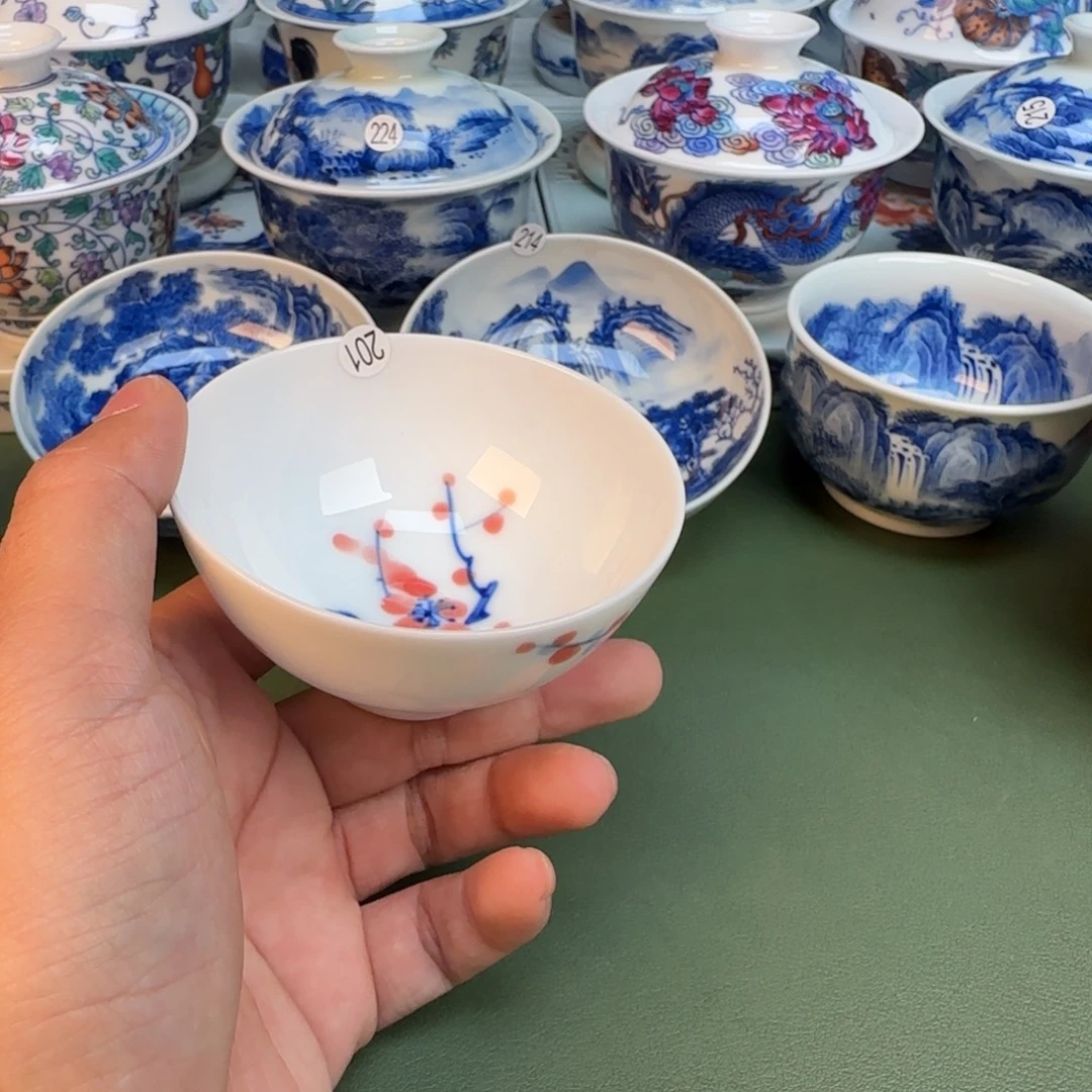 纯手工纯手绘茶具石头201