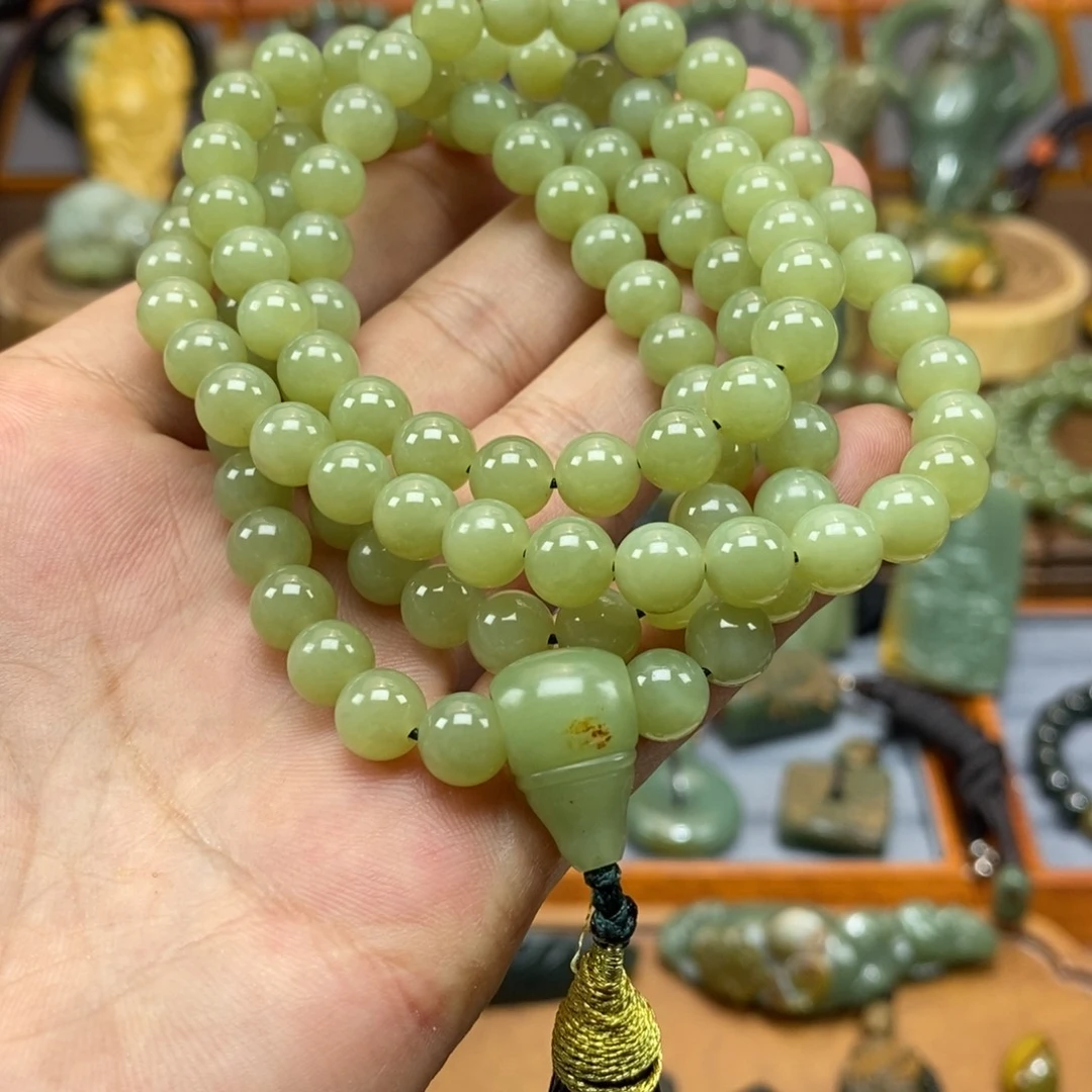 岫岩河磨玉（透闪石质玉）未镶嵌项链