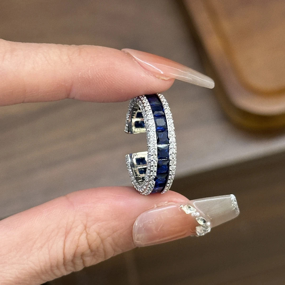 铜合金合成锆石戒指 CC5412 高定系列 开口戒指