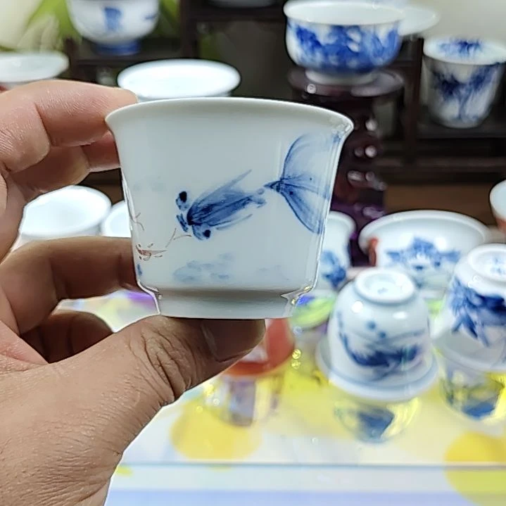 景德镇手工手绘陶瓷茶杯