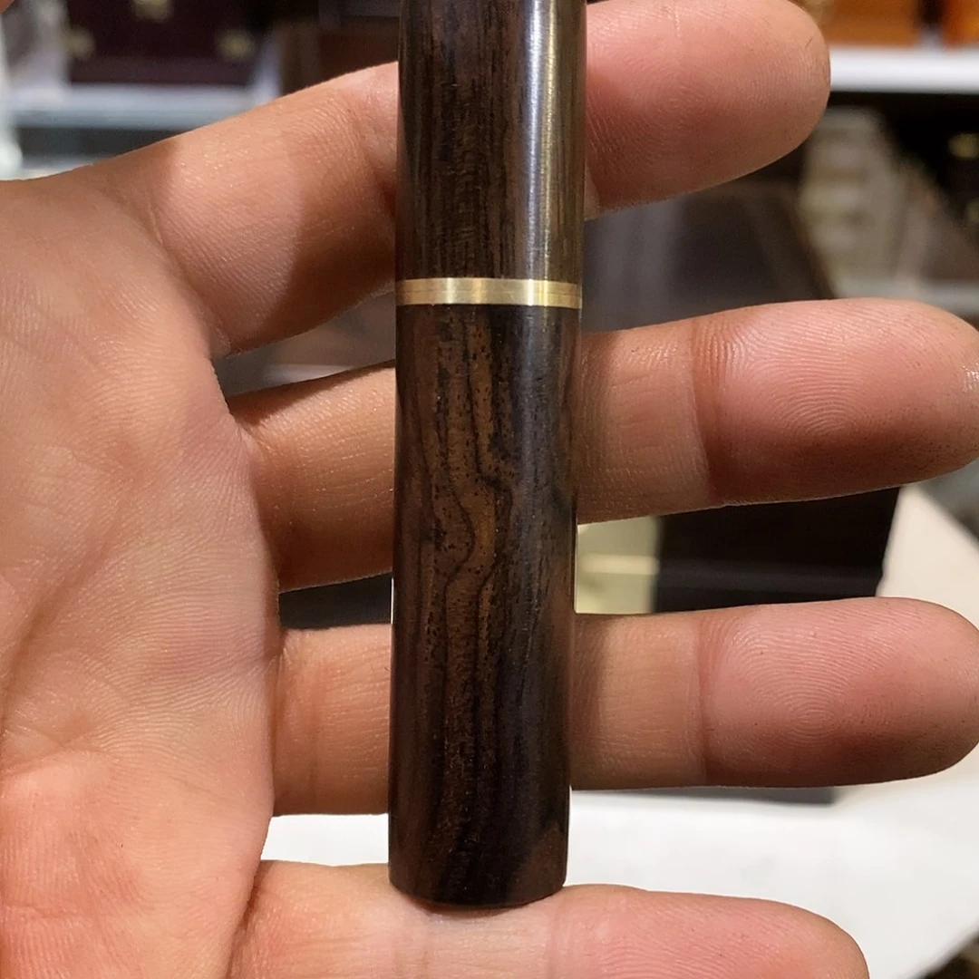 东非黑黄檀（紫光檀）牙签筒