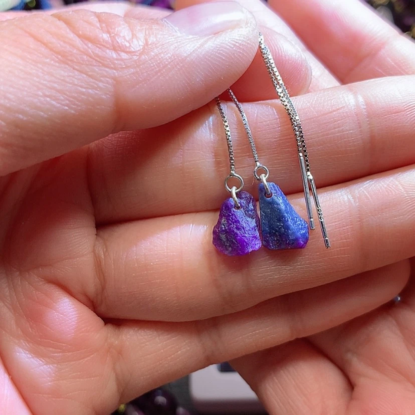 【闪购商品】苏纪石（舒俱来）耳线银S925镶嵌E****王