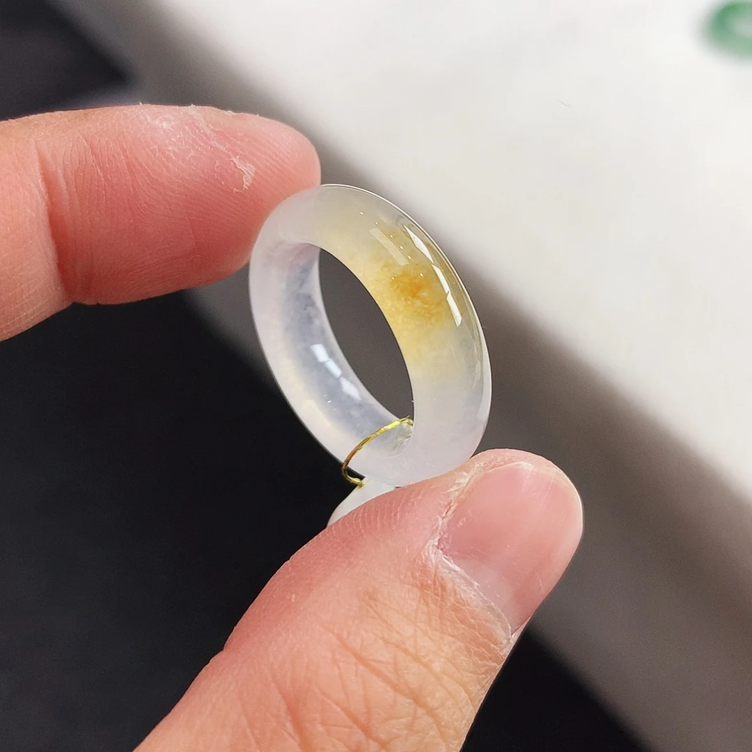 翡翠未镶嵌戒指13号