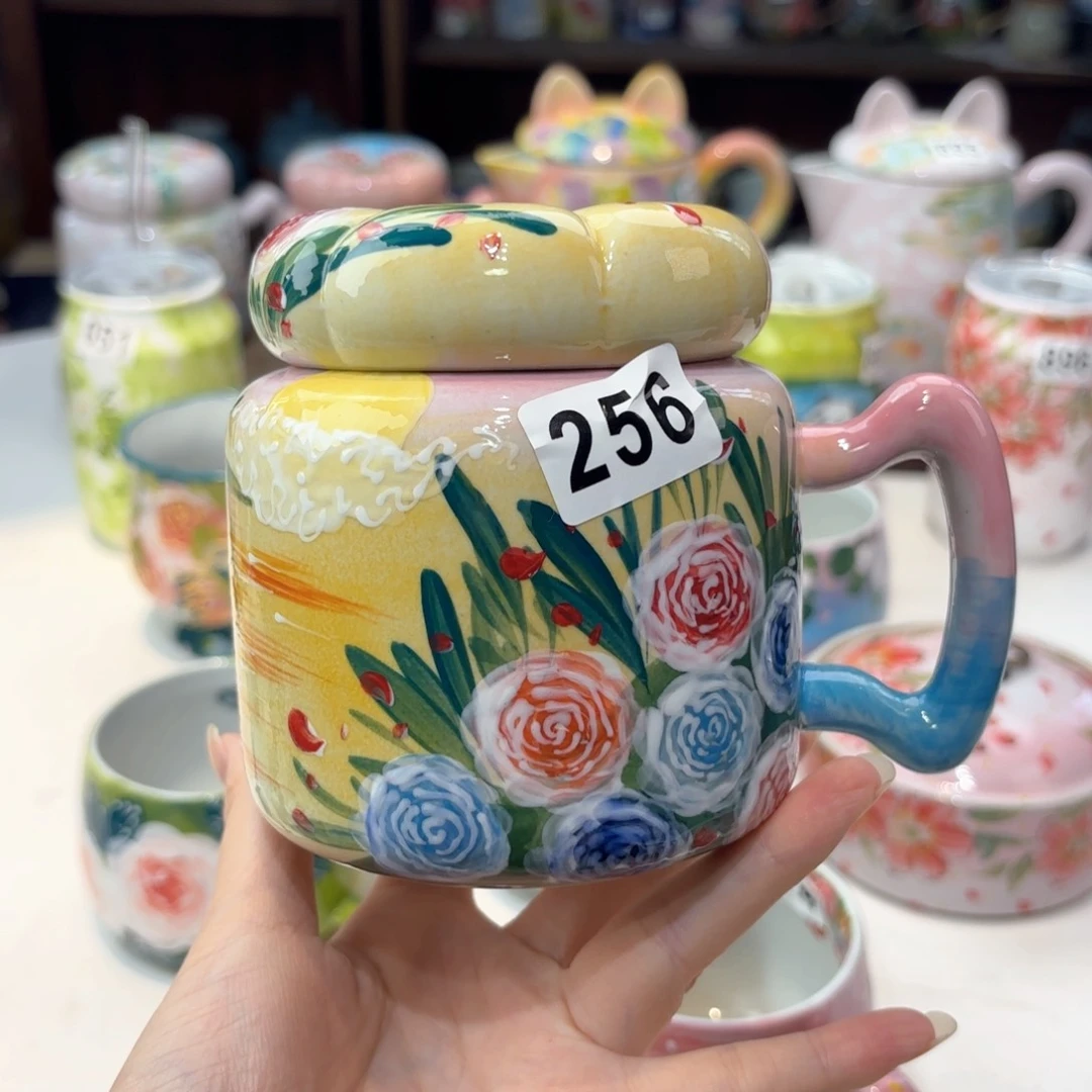 景德镇手绘高温釉下彩陶瓷茶具