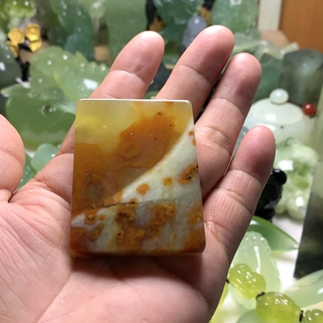 【闪购商品】蛇纹石玉未镶嵌颈饰