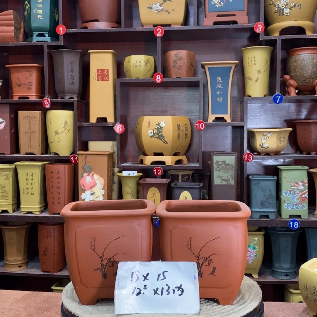 紫砂艺术紫砂花盆