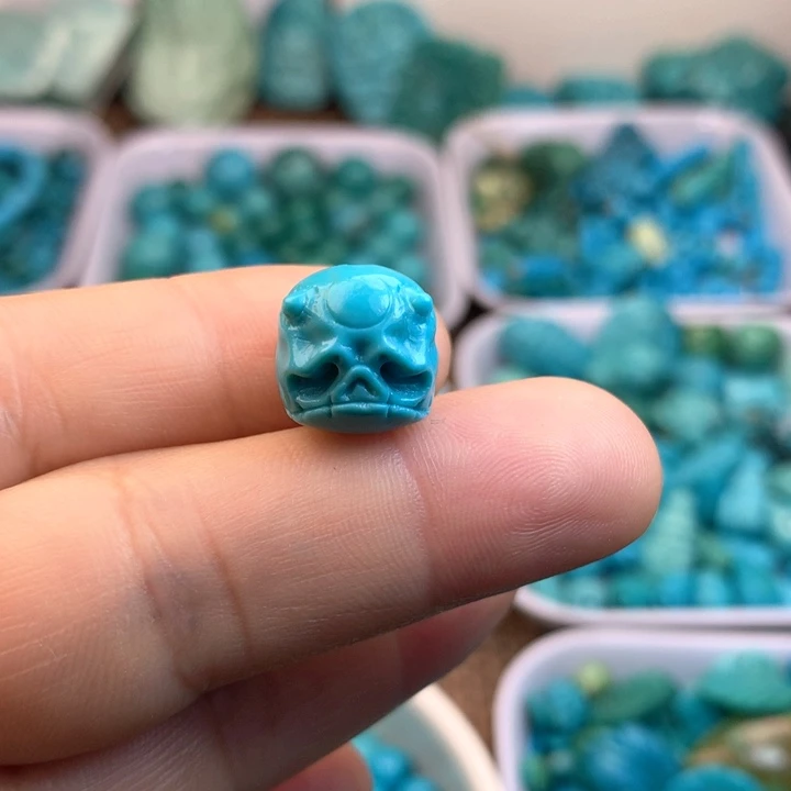 绿松石未镶嵌吊坠(不含链)12×13