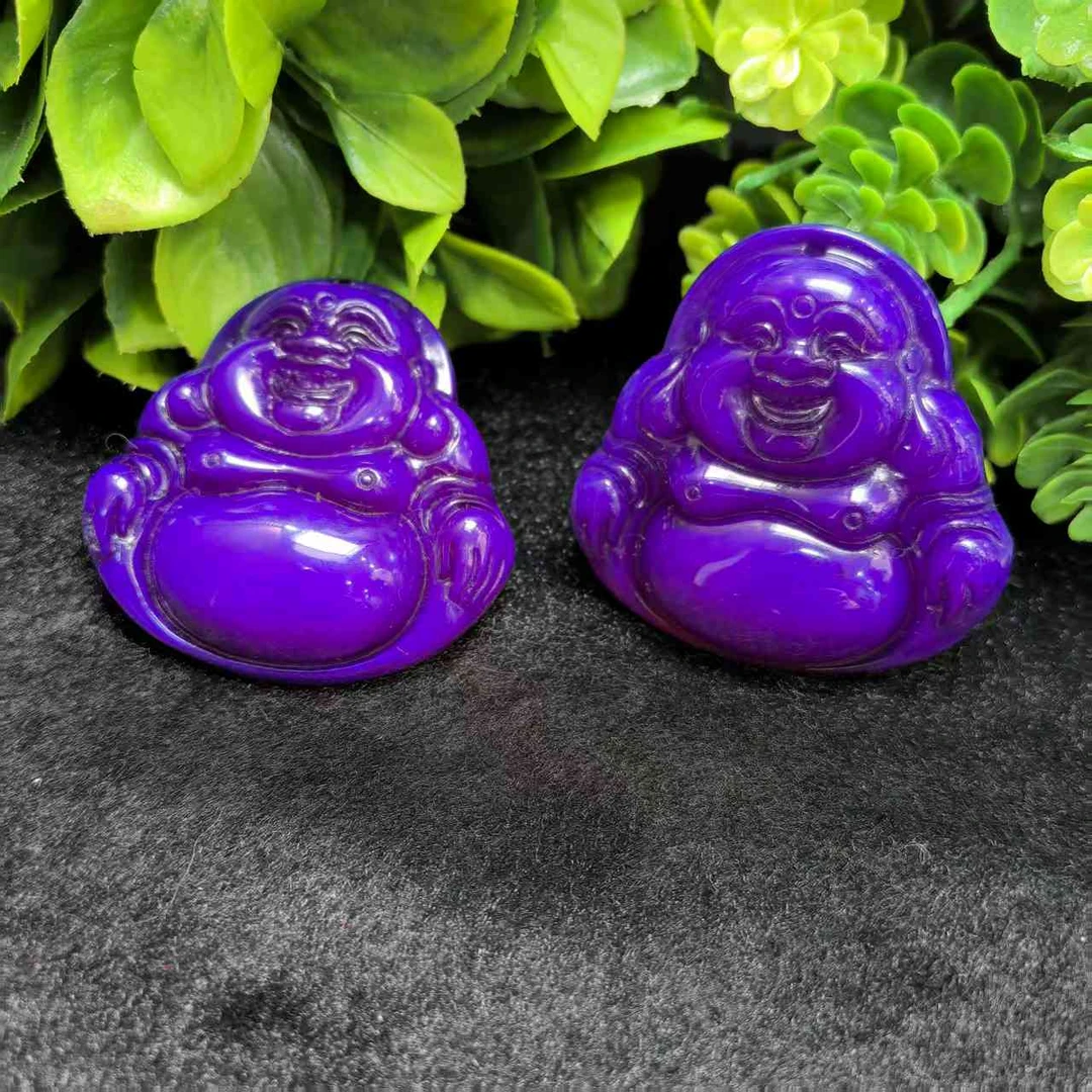 S7792九曲玄晶紫光珠玛瑙紫佛公吊坠-配珠链-多样性发货只发一件