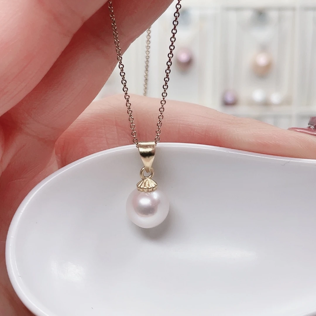 淡水珍珠吊坠(赠链)合金