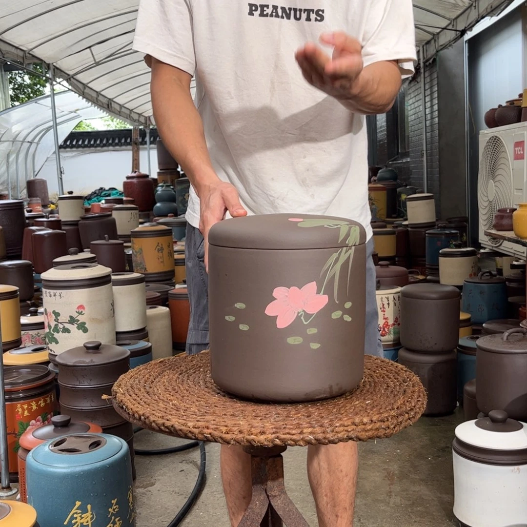 紫砂茶叶罐8饼茶叶罐