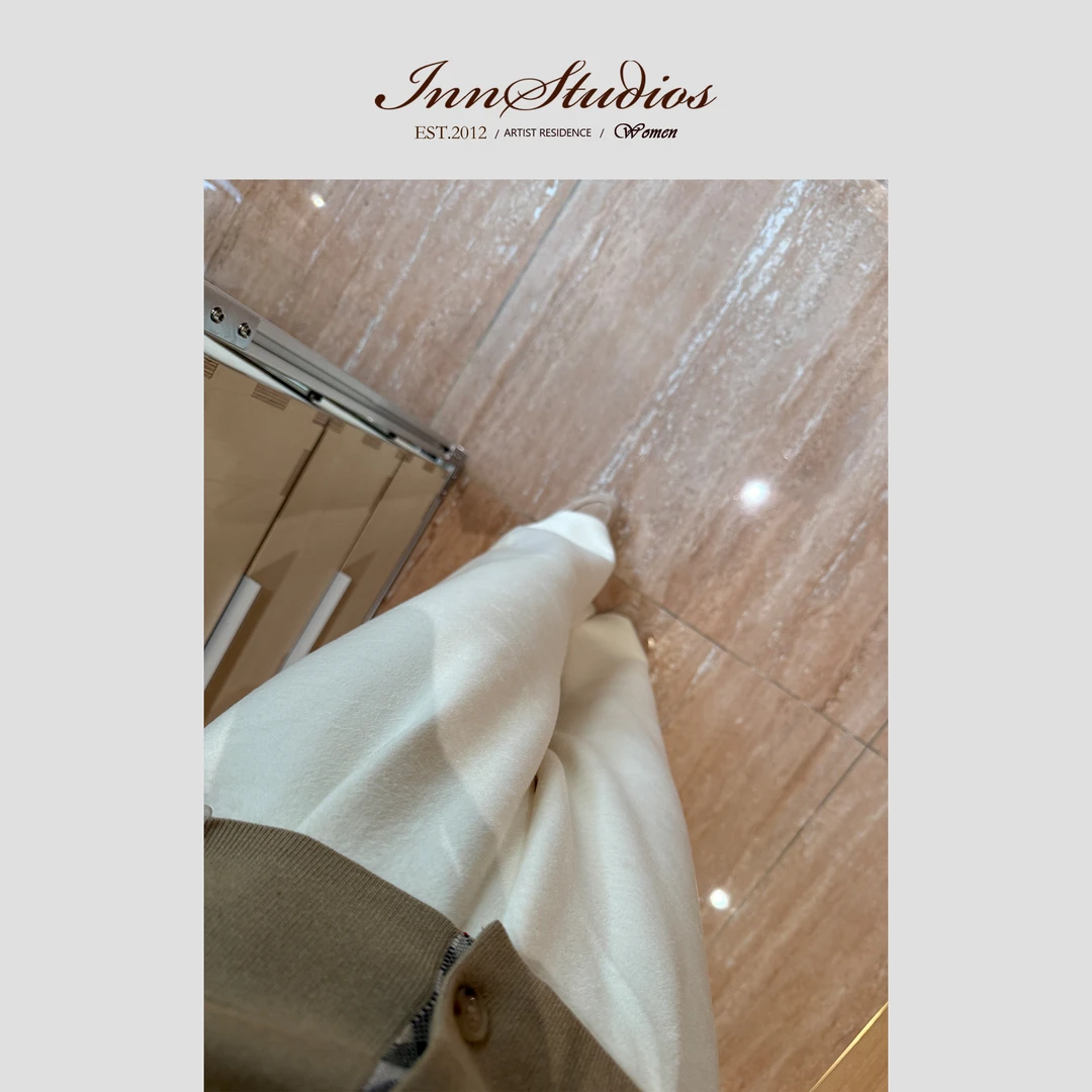Innstudios 奶白秋冬慵懒风休闲裤
